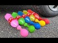 Crushing Crunchy Soft Things By Car EXPERIMENT Car Vs Coca Cola Fanta Mirinda Balloons 6