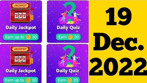 Amazon Funzone Coins Quiz Answers Today | Amazon Quiz Today