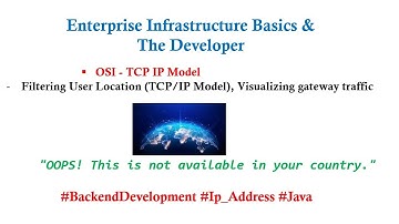 ip address  - Ep4 - Filtering User Location (TCP/IP Model), Visualizing gateway traffic demo - Pt 3