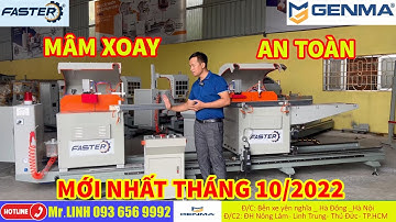Máy cắt nhôm 2 đầu F450 | Mâm xoay mới nhất 2022 | Linh Faster