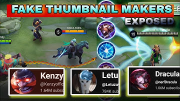 5 Most Cringest MLBB Thumbnail Ever !! Ft @Letuzawa @nerfDracula @Kenzyofficial