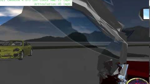 Intersection Crash Viewed From Vehilce Driver Seat