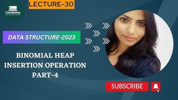 Data Structure 2023 || Binomial Heap Insertion Operation || Inserting a node into Binomial Heap