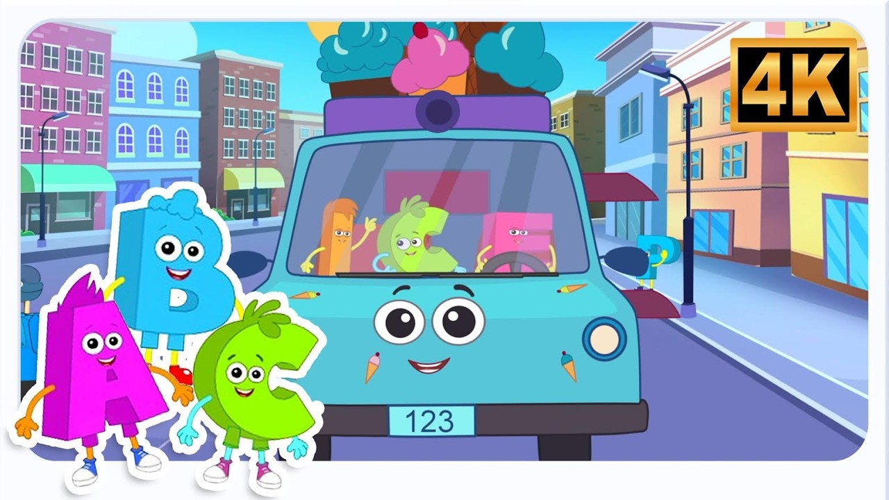 Wheels On The Icecream Truck - Vehicle Nursery Rhymes & Kids Songs