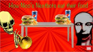 How nicos nextbots eat their food.