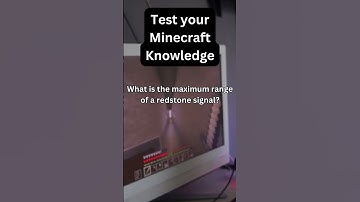 Minecraft Quiz: How far does a redstone signal go?
