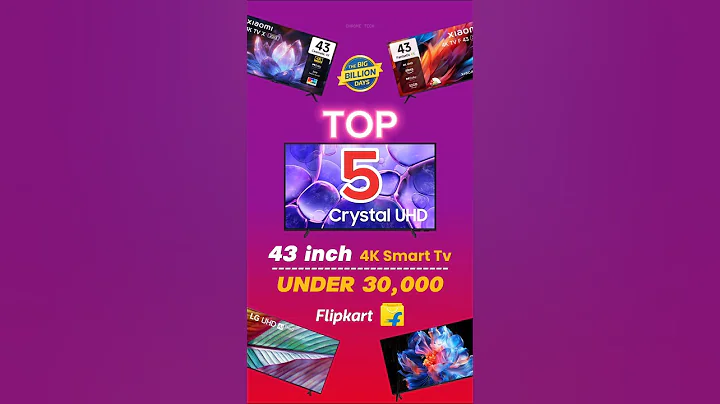 Top 5 4K TV under 30000 43 inch | offer price on Flipkart big billion Days 2025