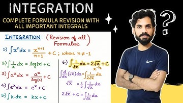 Integration Lecture 14: Complete Formula Revision (Lecture 1–13) | All Important Integrals Explained