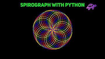 Colorful Spirograph with Python Turtle Graphics