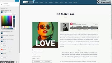 Slide   Theme Customizer   Menu Colors