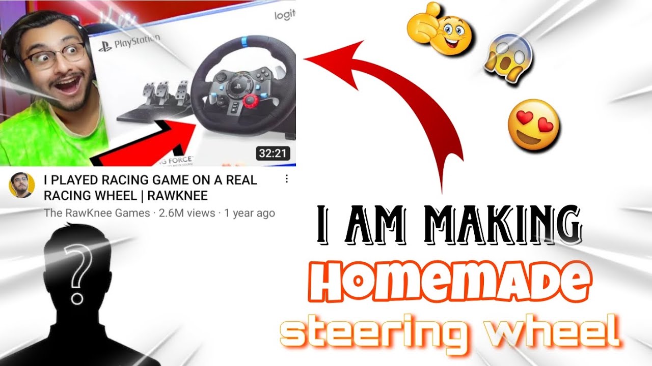 I am making homemade 😱 __steering wheel 🤯 in real-life |(@TheRawKneeGames )
