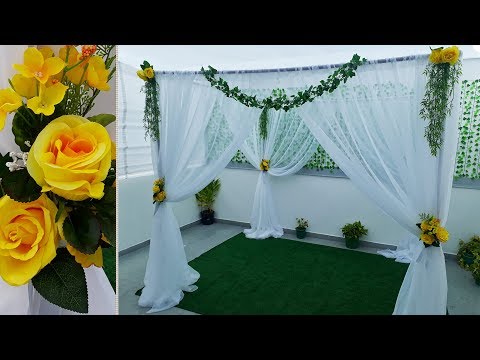 Como Fazer Tenda Para Casamento Montar Tenda Cerimonial Com Tubo Cano Pvc Tecidos e Flores Decoração