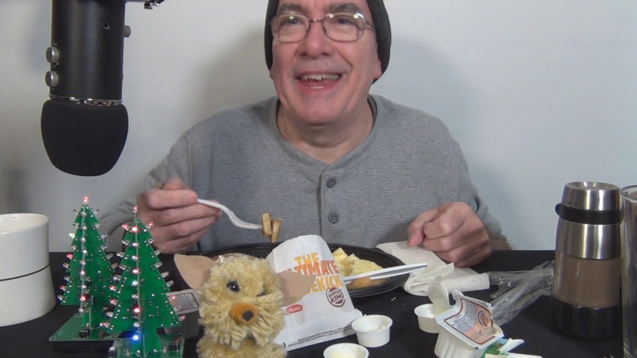 ASMR Eating the Burger King 1170 Calorie Ultimate Breakfast