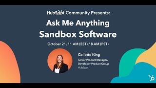 Live AMA on HubSpot Sandbox Software