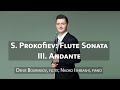 S. Prokofiev: Flute Sonata, op. 94. III. Andante