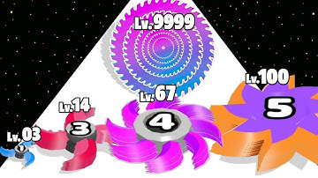 Slice Rush - Level Up Slicer Max Level Gameplay (Merge Slicer)