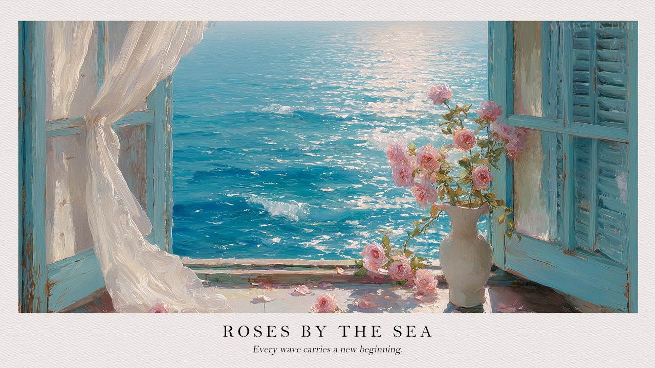 Roses by the Sea 🌹 Relaxing Piano Music for Sleep, Study & Stress Relief