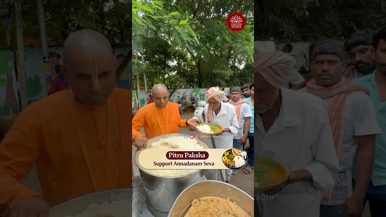 This Pitru Paksha, let us remember our ancestors by doing Annadaan Seva #iskcon #pitrupaksha #seva