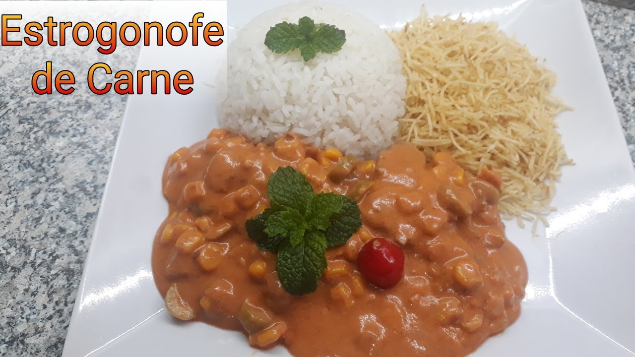 Estrogonofe de carne de boi Almoço rápido YouTube Estrogonofe de carne de boi Almoço rápido YouTube