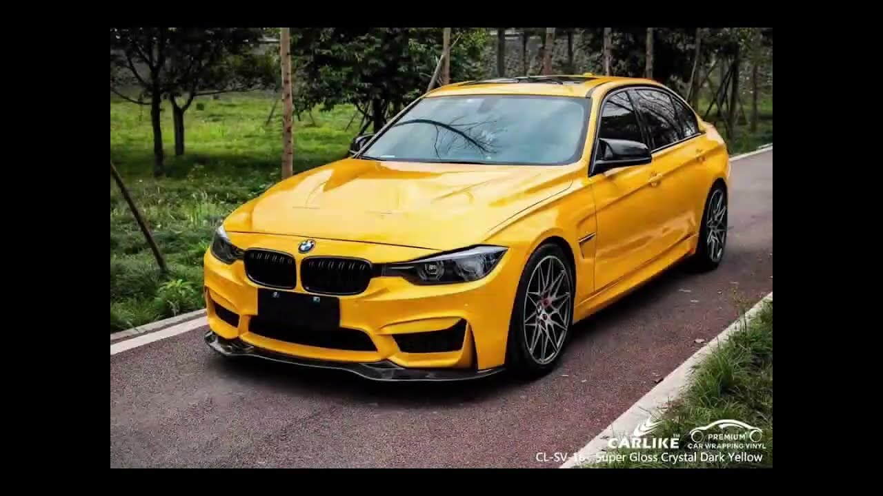 CARLIKE CL-SV-16 SUPER GLOSS CRYSTAL DARK YELLOW VINYL