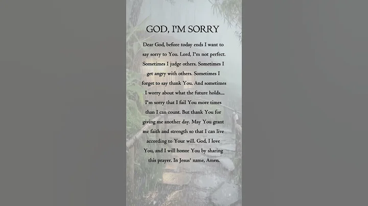 GOD, I'M SORRY #prayer #quotes #christianprayer