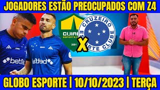 SE PERDER ACABOU O ANO DO CRUZEIRO! JOGADORES PREOCUPADOS COM Z4! GLOBO  ESPORTE MG #cruzeiro 