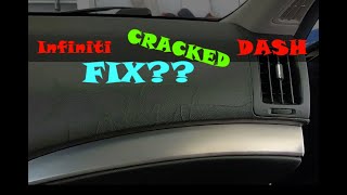 Infiniti Cracked Dash Permanent FIX? Suede Reupholstery