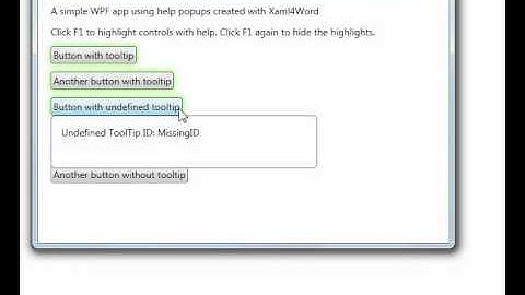 WPF Help Popups created with Xaml4Word