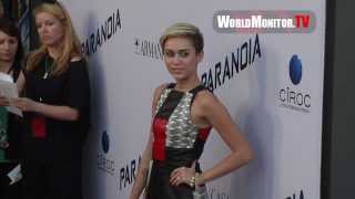 Miley Cyrus arrives at Relativity Media's PARANOIA Los Angeles Film premiere Miley Cyrus arrives at Relativity Media's PARANOIA Los Angeles Film premiere