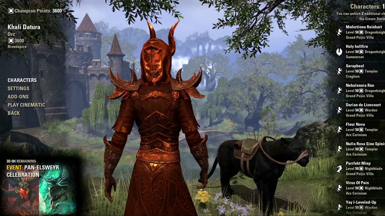 ESO Blackwood Preview Titian Dye YouTube