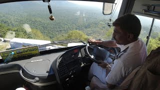 Volvo Bus Driver Showing inch Perfect Turning skills on Extreme Hairpin bends screenshot 3