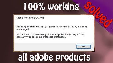adobe application manager required to run your product is missing or damaged