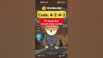 30 September memeFi Daily Combo #memefitodaycombo #memefi #memefisecretcode