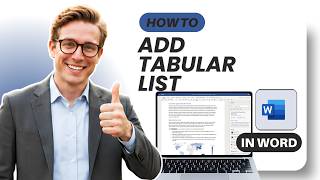 How to Add a Tabular List in Microsoft Word (Full Guide 2026)