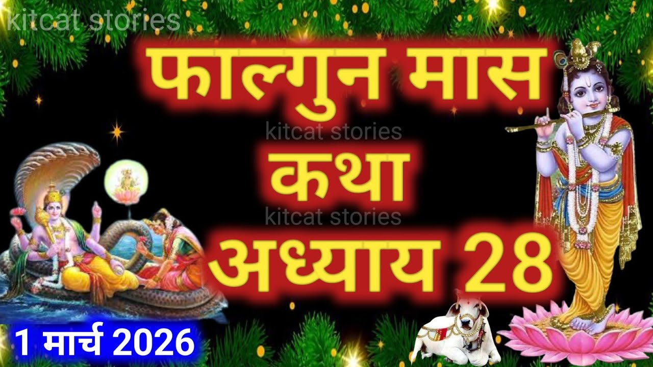 फाल्गुन मास कथा - अध्याय 28 || Falgun Maas Ki Katha Day 28 || Falgun mahatmya adhyay 28