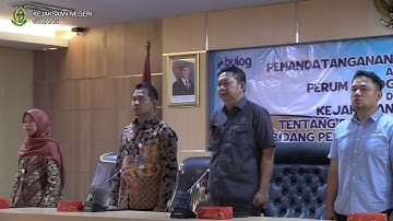 PENANDATANGANAN PERJANJIAN KERJA SAMA
