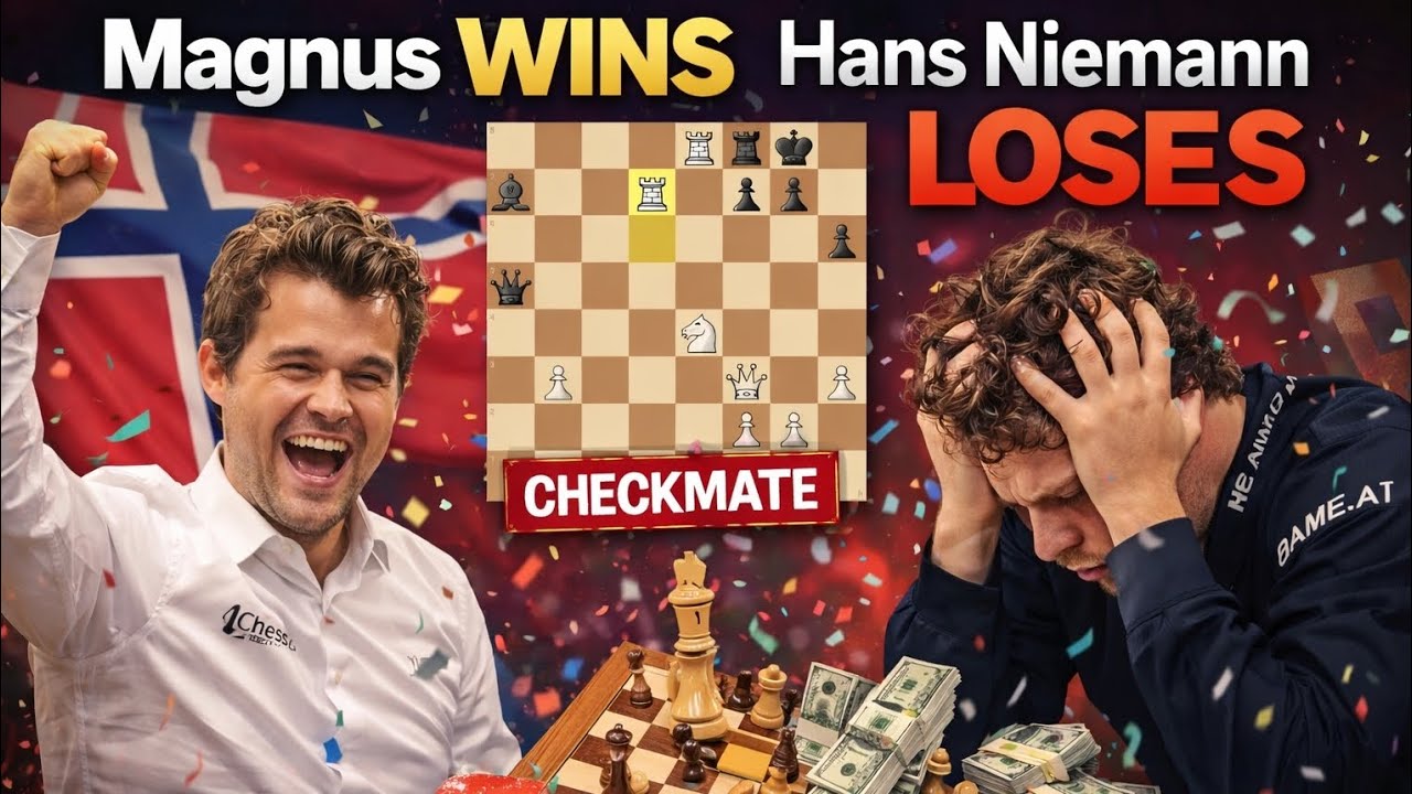 “Rapid Chess WAR ♟️ Carlsen vs Niemann – Epic Finish!”