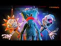 Sundrop Moondrop Vs Huggy Wuggy From FNAF Poppy Playtime