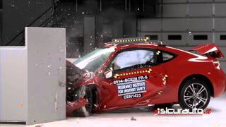 Crash test IIHS Small Overlap - Subaru BRZ - Toyota GT-86