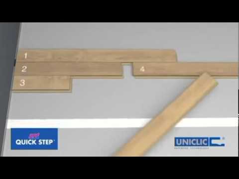 Укладка ламинат Quick Step с замком Uniclic