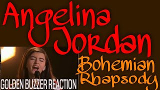 Angelina Jordan - Bohemian Rhapsody (Queen Cover) Reaction- AGT GOLDEN BUZZER!!!