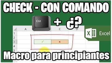 Como colocar un Check o cualquier Simbolo en Excel con Comandos Macro Basica
