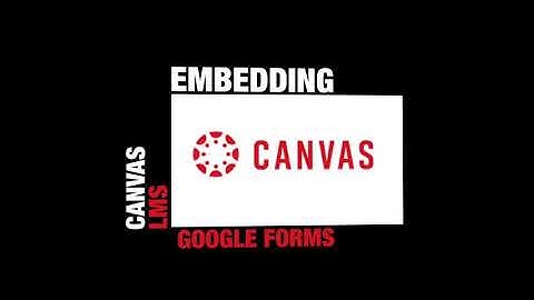 Embedding Google Forms in Canvas