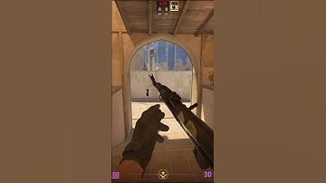 Self Pop Flash Connector For Peek Mid On Mirage #cs2 #shorts