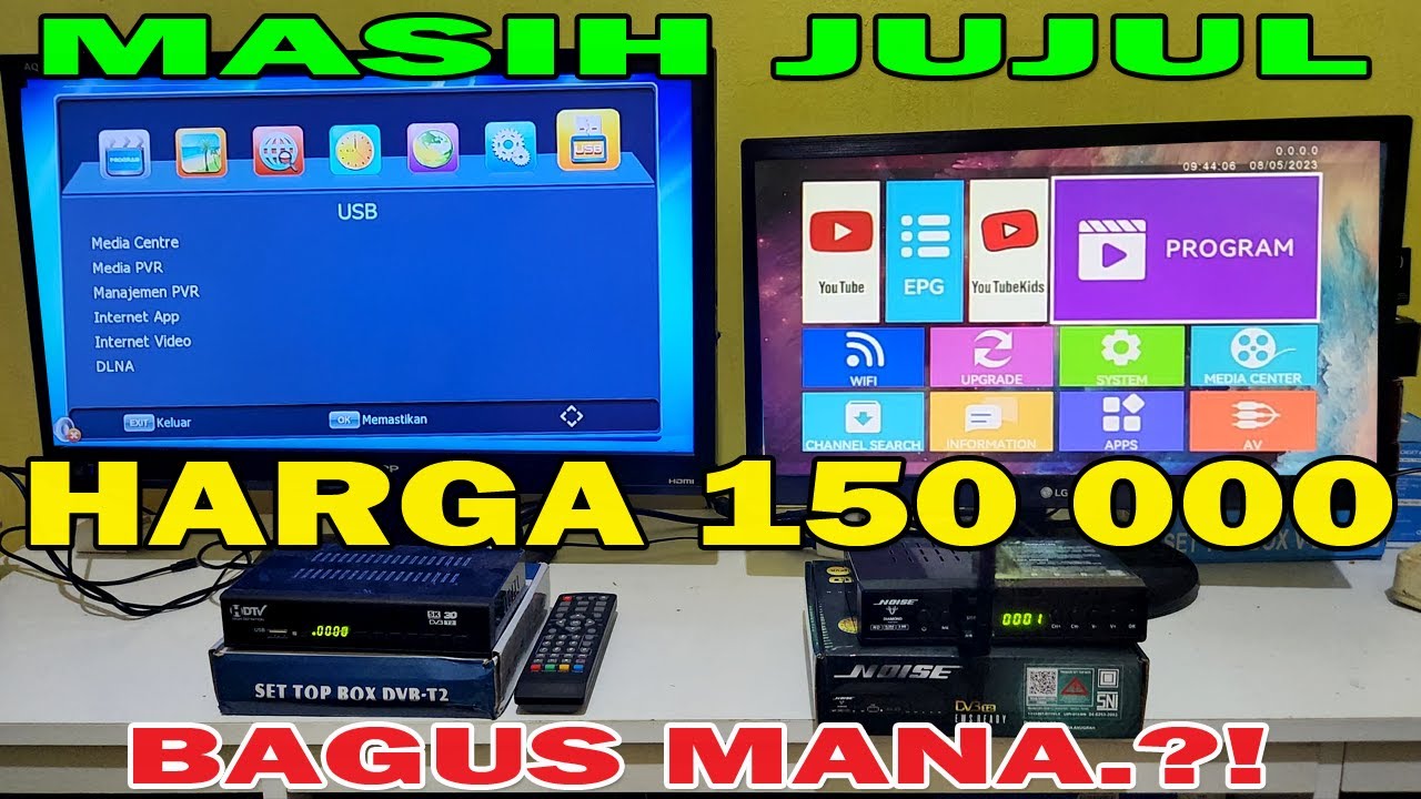 PERBANDINGAN SET TOP BOX DTV DENGAN NOISE HARGA SAMA BAGUS MANA YouTube