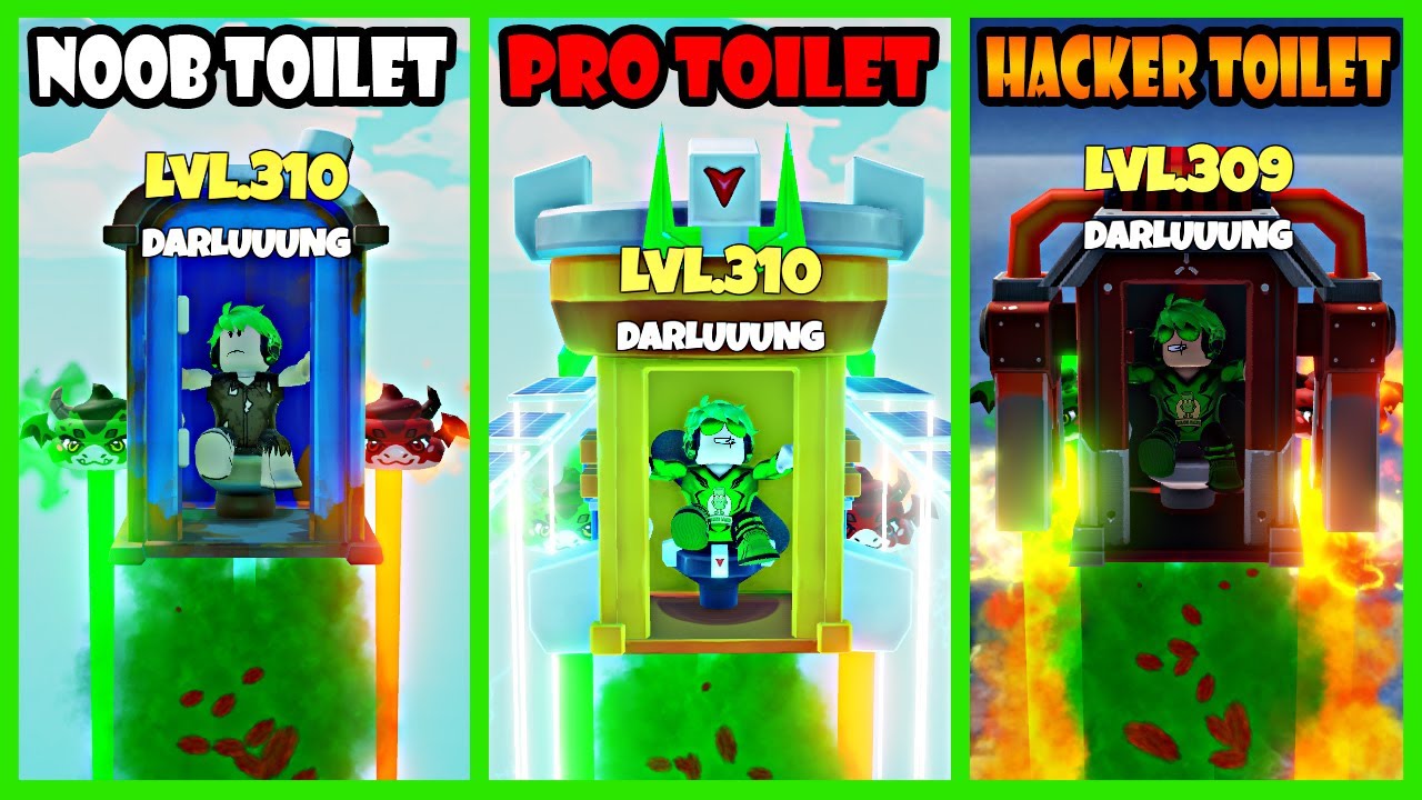 Aku Mengeluarkan Poop Hingga Bisa Menerbangkan Toilet Keluar Angkasa 😂 - Roblox Potty Rockets