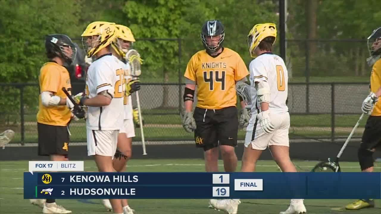 Hudsonville beats Kenowa Hills in boys lacrosse regional quarterfinal YouTube