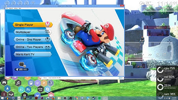 CemU 1.3.1 (Wii U Emulator) - Mario Kart 8 Gameplay [1080p]