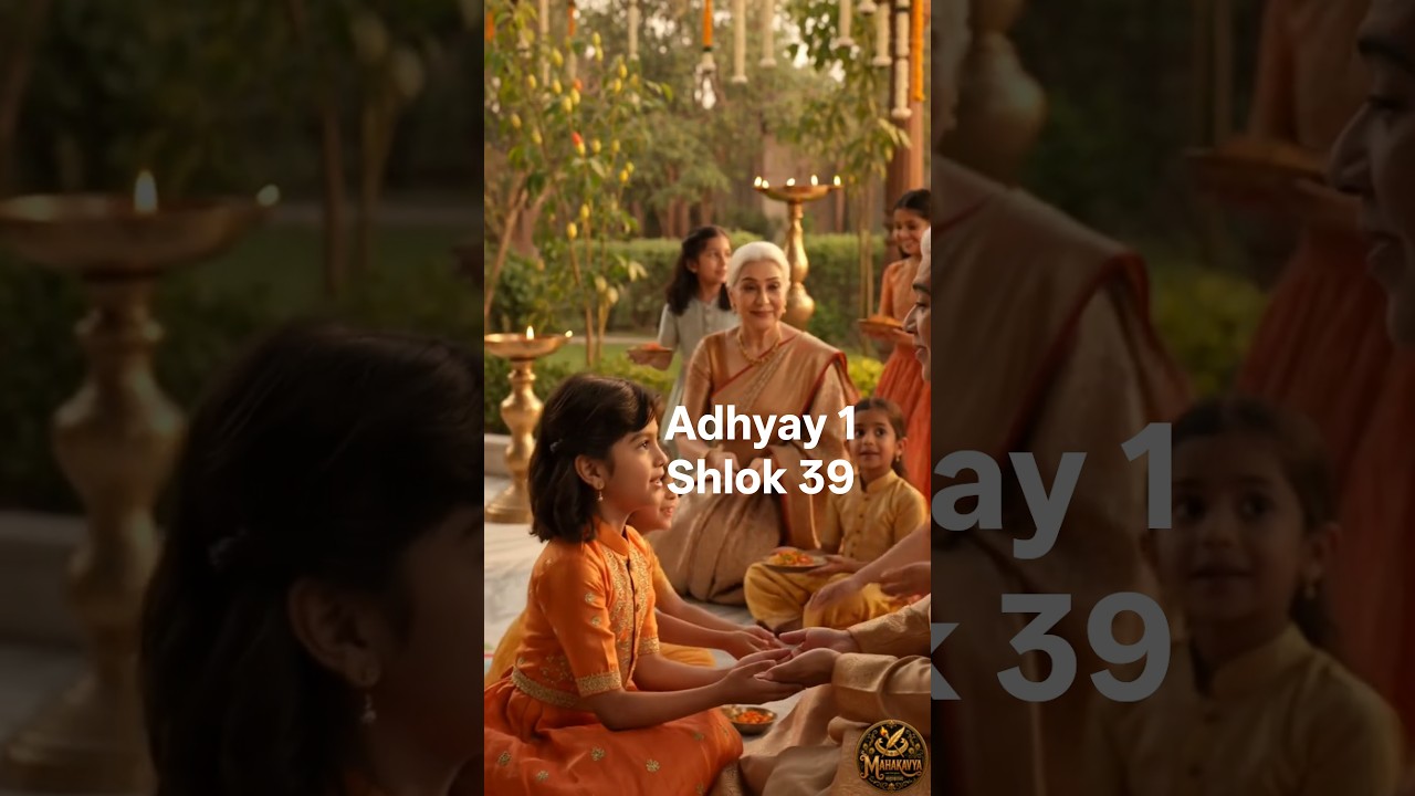 1.39 Hindi  Bhagavad Gita Chapter 1 Shlok 39 | गलती जानते हुए भी हम युद्ध क्यों करें?   #kurukshetra