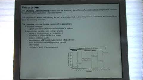 Changing Criterion Design